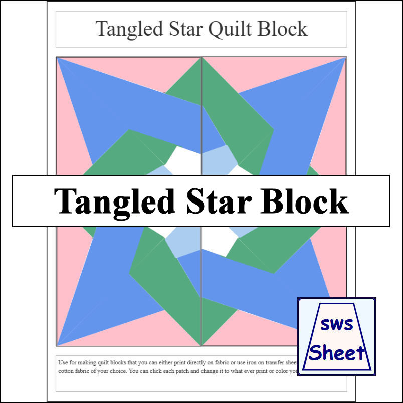 Tangled Star Block
