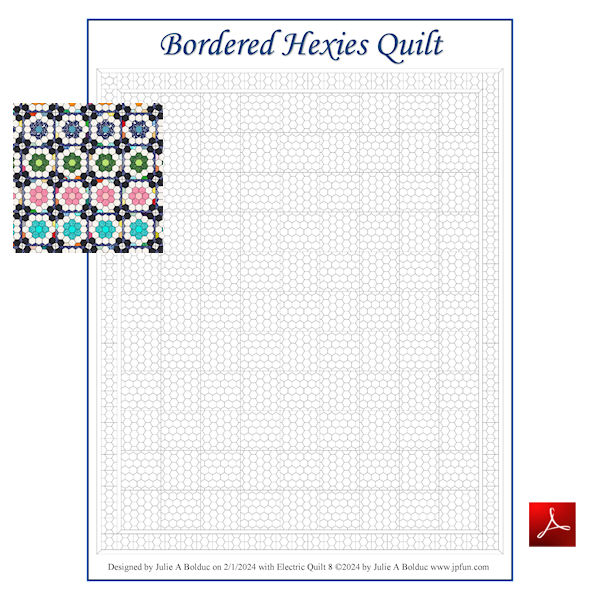 Bordered Hexies Quilt