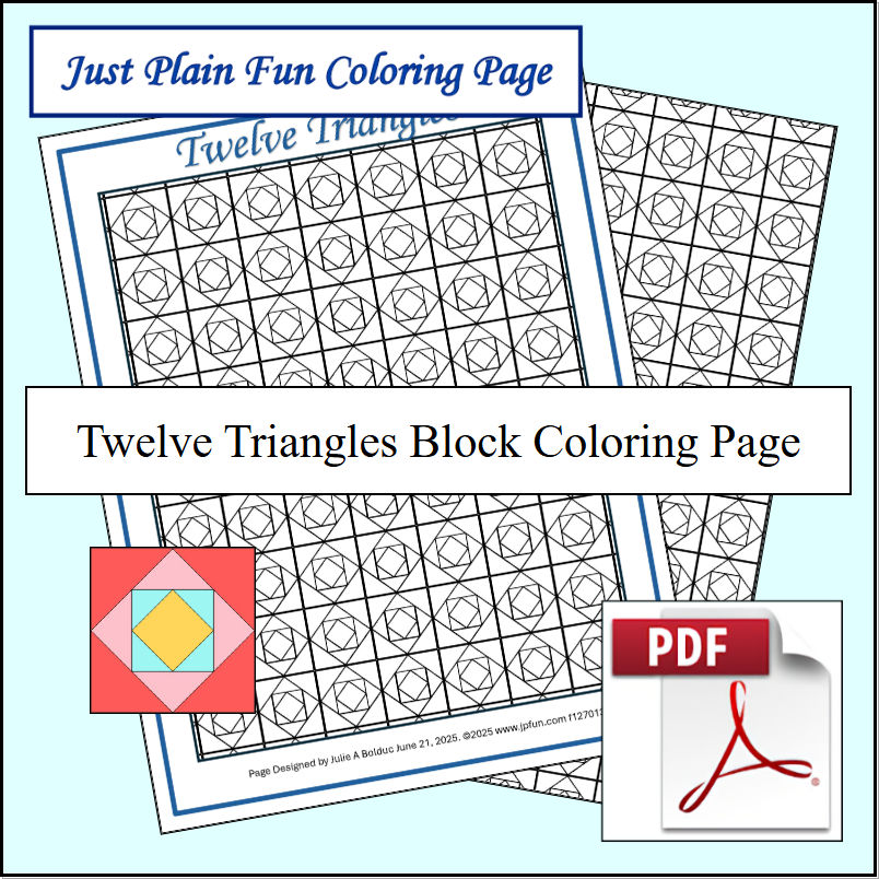 Twelve Triangles Block