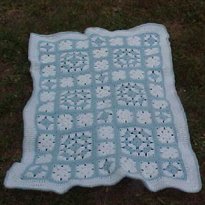 Wills Puff Stitch Granny Square Afghan