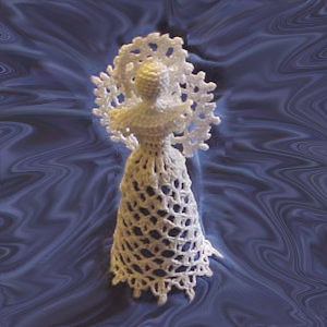 Picture of Lacy Shell Tree Top Angel