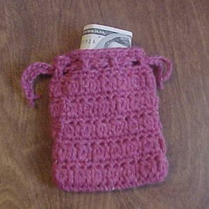 Cluster Stitch Money Pouch