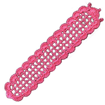 Shell Stitch Filet Bookmark