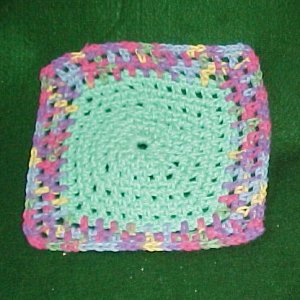 Eyelets Dishcloth