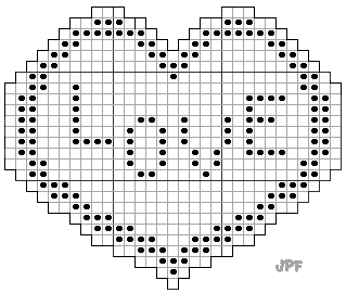 Stitch Chart For Heart Filet Doily