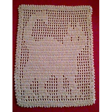 Filet Cat Doily