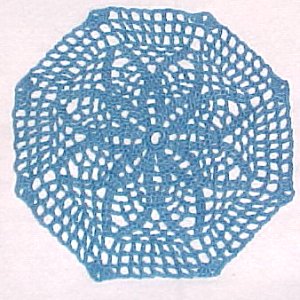 Filet Net Star Doily