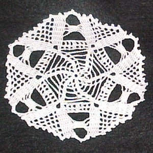 Spinning Spiders Doily