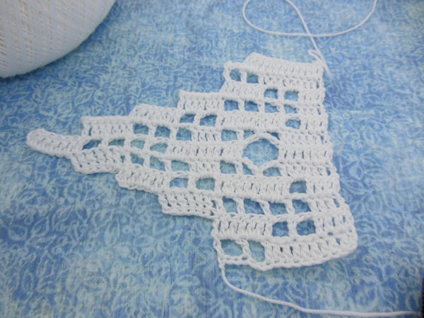 3" Wide Filet Crochet Edging