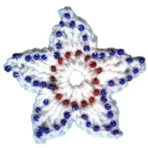 Beaded Star Fridgie