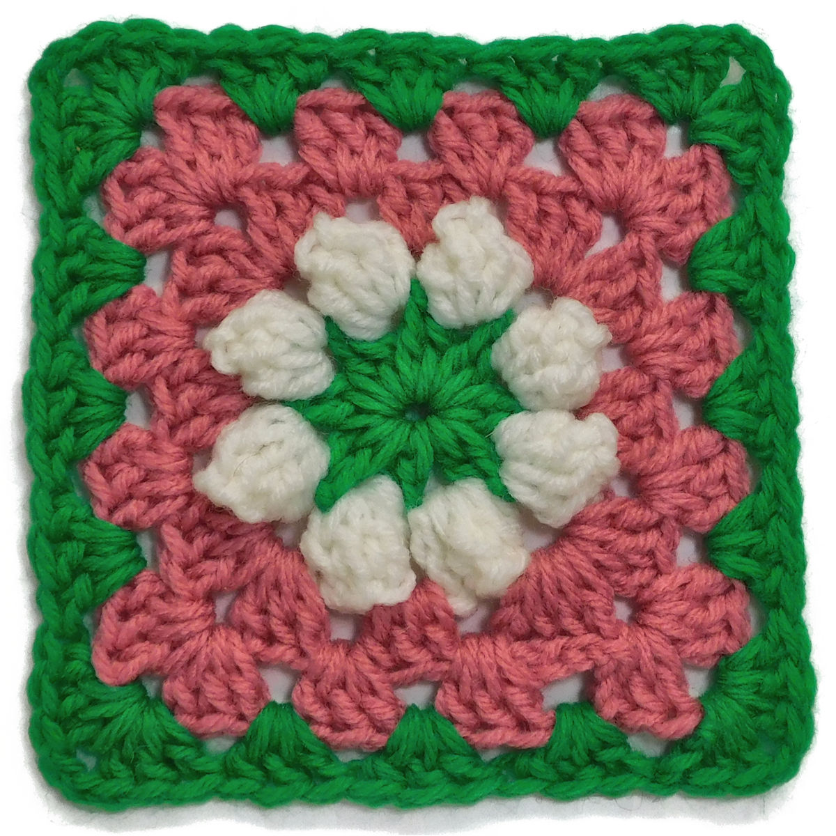 Popcorn Granny Square