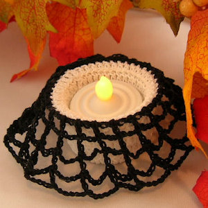 Spider Web Tea Light Candle Holder