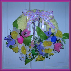 Floral Easter Wreath