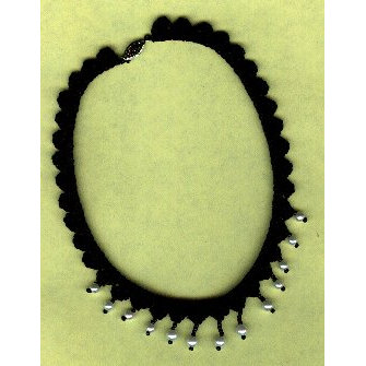 Black Beaded Choker