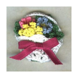 Basket of Spring Flowers Pin