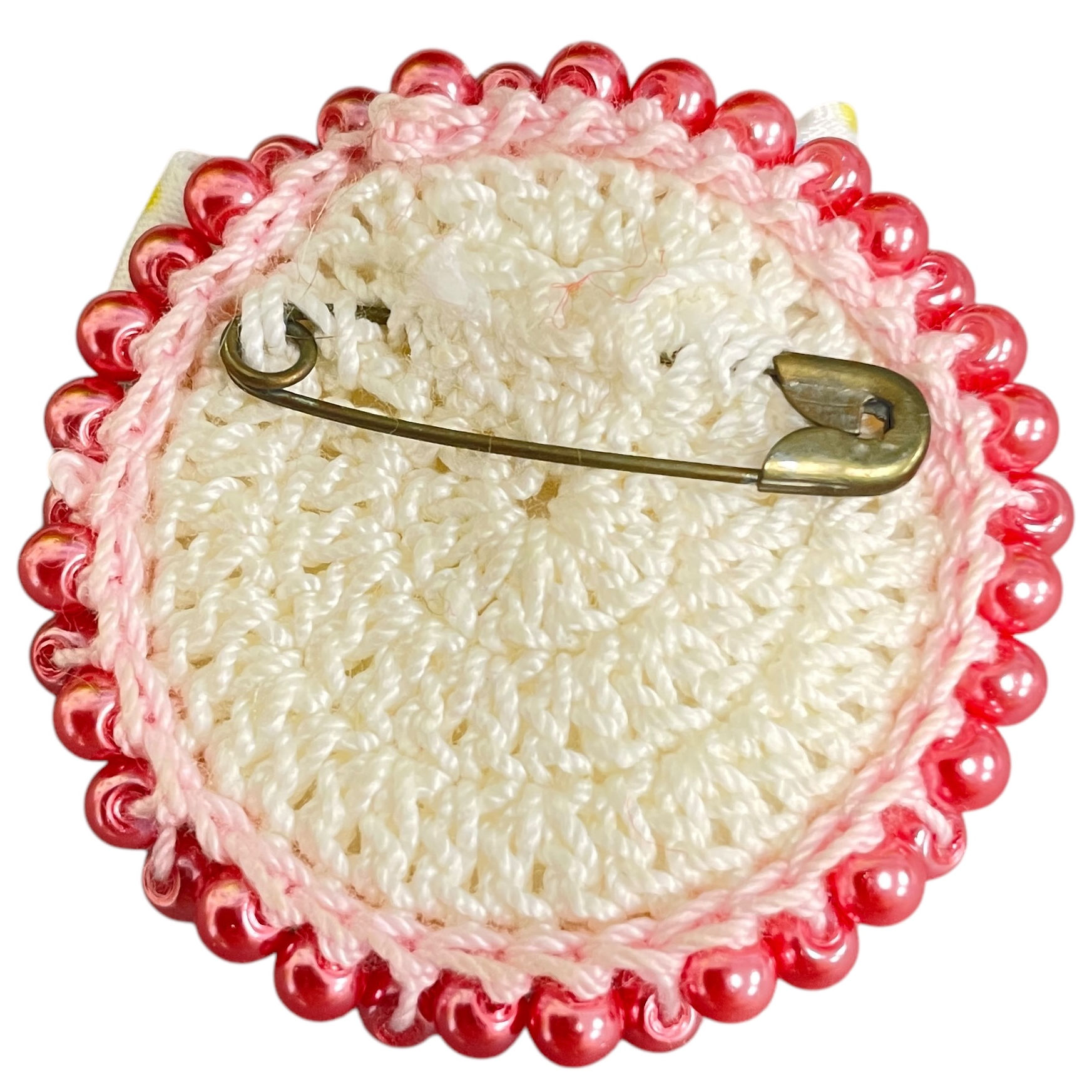 Back Side of Beaded Circle Pin