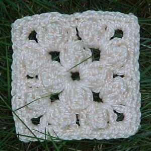 Popcorn Granny Square Scrubber