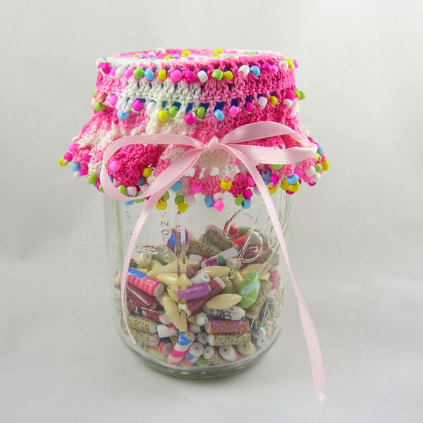 Beaded Jar Topper