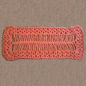 Hair Pin Lace Shelf Runner