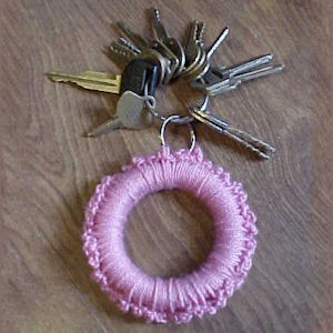 Wood Ring Key Chain