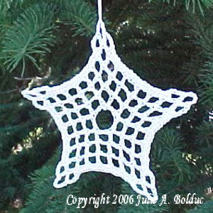 Filet Star Ornament