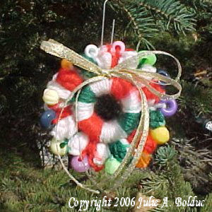 Beaded Popcorn Wreath