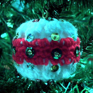 Sequined Ball Ornament