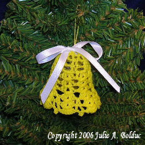 Shell Stitch Bell Ornament