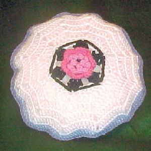 Round Rose Pillow