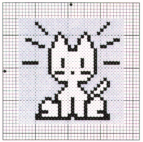 Chart For Neko Kitty Potholder