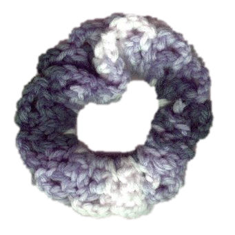 Shaded Blue Scrunchie