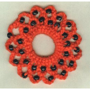 Beaded Web Scrunchie