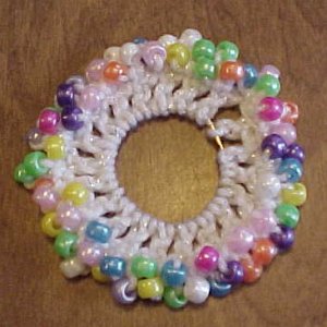 Easy Beaded Scrunchie