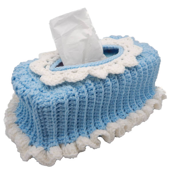 Ruffled Tissue Box Cover