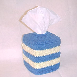 Striped Clusters Boutique Tissue Box Cover