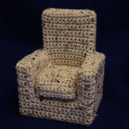 Finished chair with cushion.