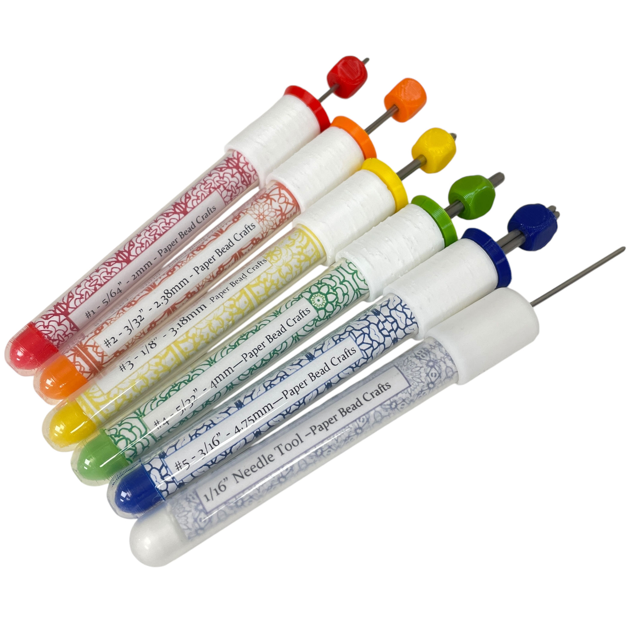Set of 5 Adjustable Length Paper Bead Rollers