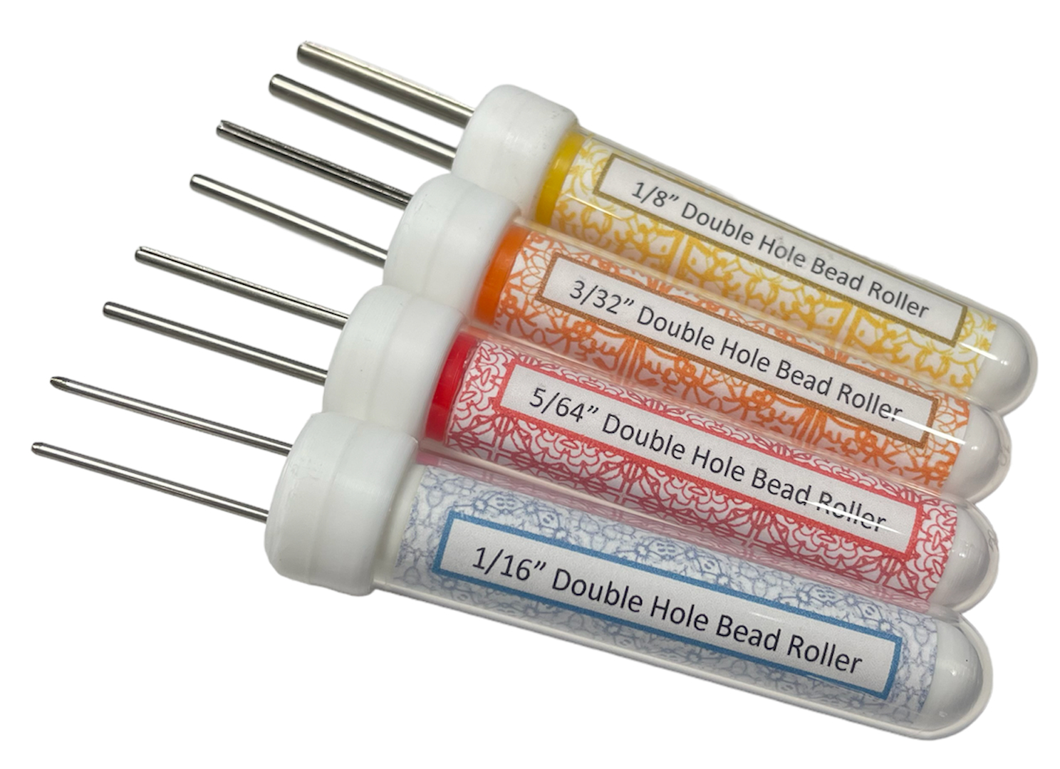 Set of 4 Double Hole Paper Bead Rollers