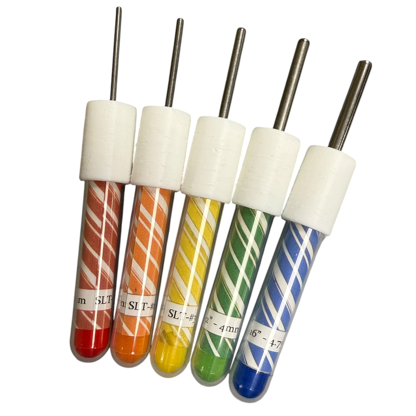 Set of 5 Slotted Mini Candy Stick Paper Bead Rollers