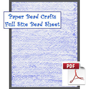 Blue Chevrons Bead Sheet - A Crochet pattern from jpfun.com
