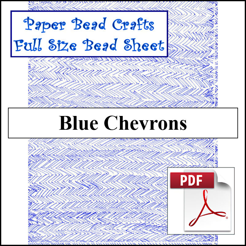 Blue Chevrons Bead Sheet