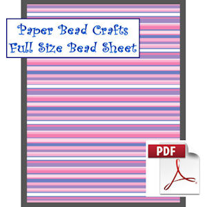 Full Purple and Blue Stripes Bead Sheet - A Crochet pattern from jpfun.com