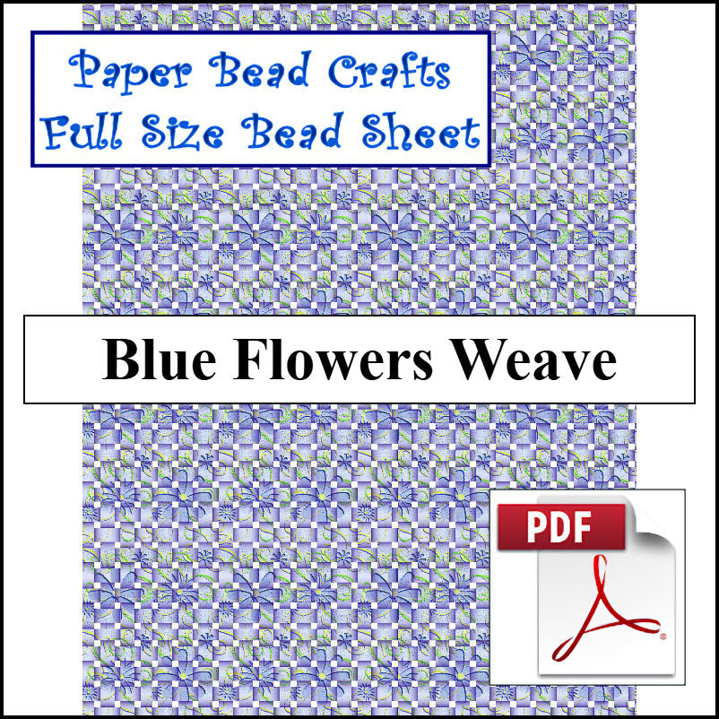 Blue Flowers Weave