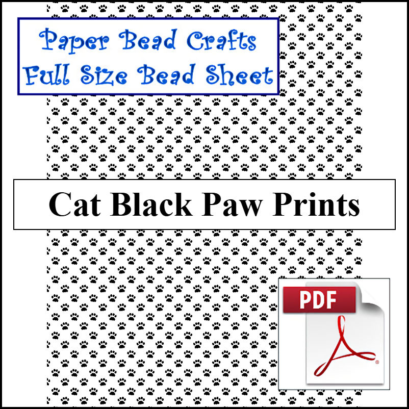 Cat Black Paw Prints