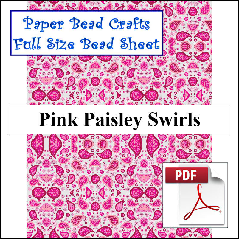 Pink Paisley Swirls