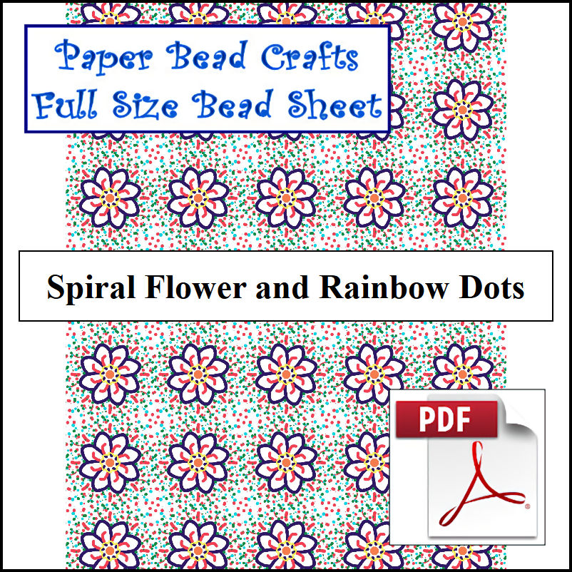 Spiral Flower and Rainbow Dots