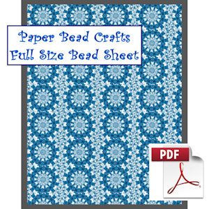 Blue Kaleidoscope Bead Sheet