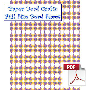 Purple Witch Hats Bead Sheet - A Crochet pattern from jpfun.com