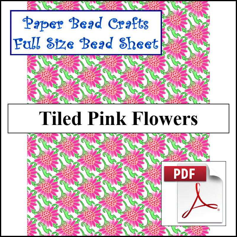 Tiled Pink Flowers - A Crochet pattern from jpfun.com