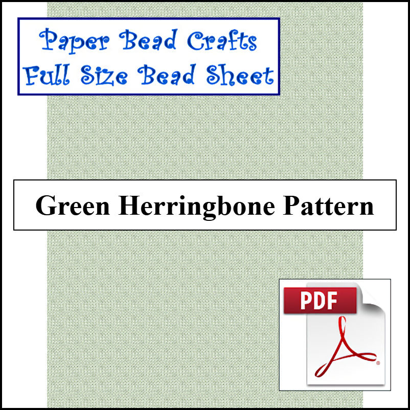 Green Herringbone Pattern - A Crochet pattern from jpfun.com